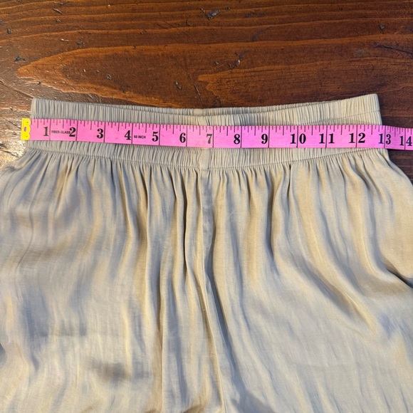 MNG- Tan Wide-Leg Pants‎ with Elegant Draping. Size Small - Picture 9 of 15